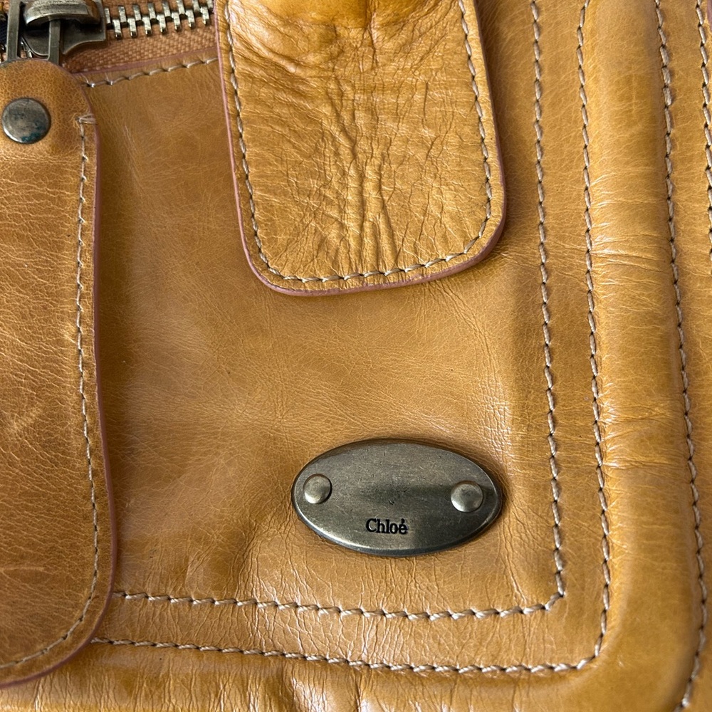 Chloe Tan Leather Satchel